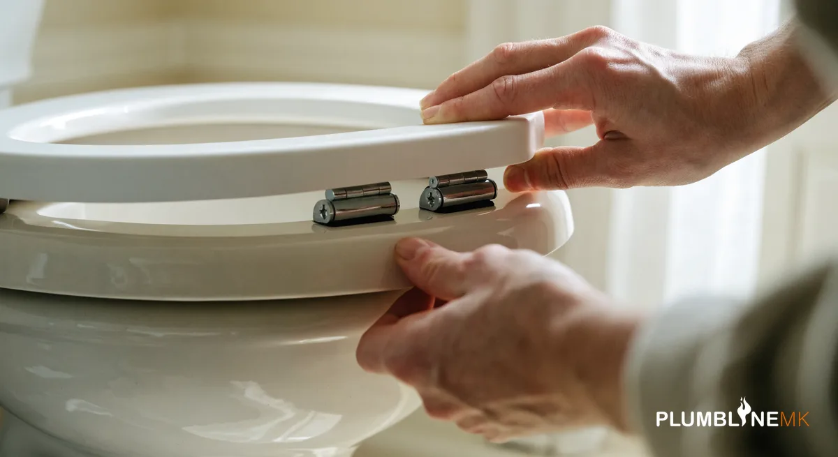How to Replace a Toilet Seat Properly - boiler and heating advice from Plumbline MK