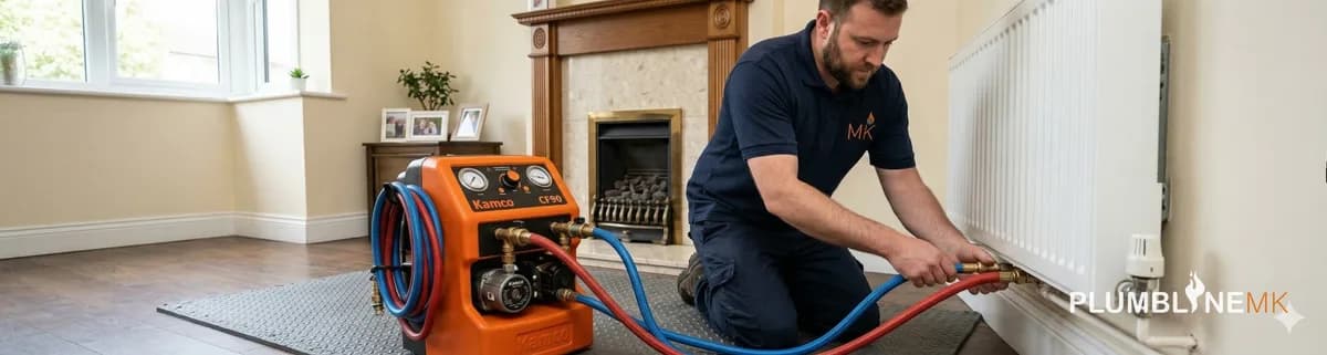 Powerflushing in Milton Keynes: Costs, Signs You Need One and What to Expect in 2026 - boiler and heating advice from Plumbline MK