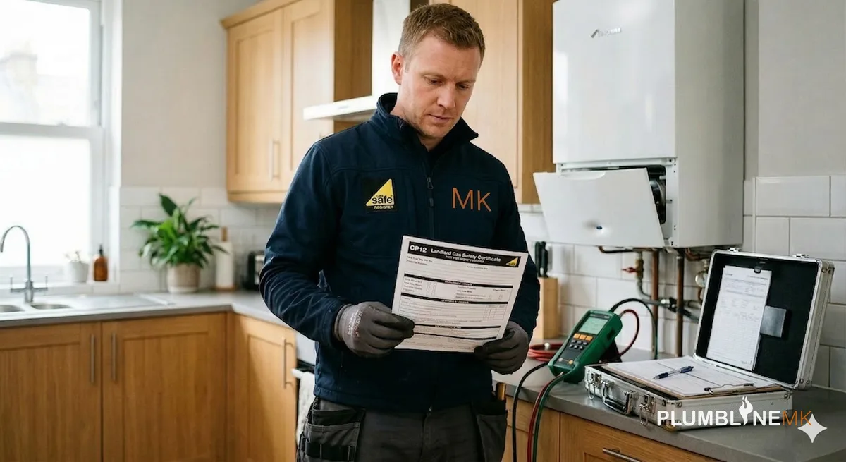 Gas Safety Certificate service by Plumbline MK