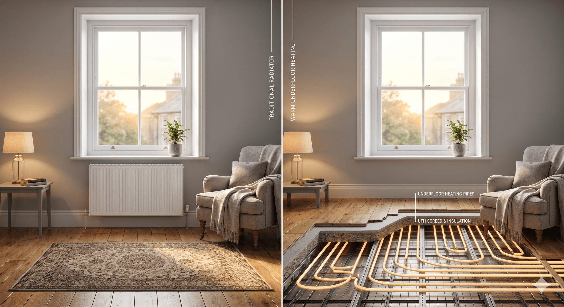 Radiators vs Underfloor Heating in Milton Keynes Radiators vs Underfloor Heating in Milton Keynes - expert heating advice from Plumbline MK Milton Keynes