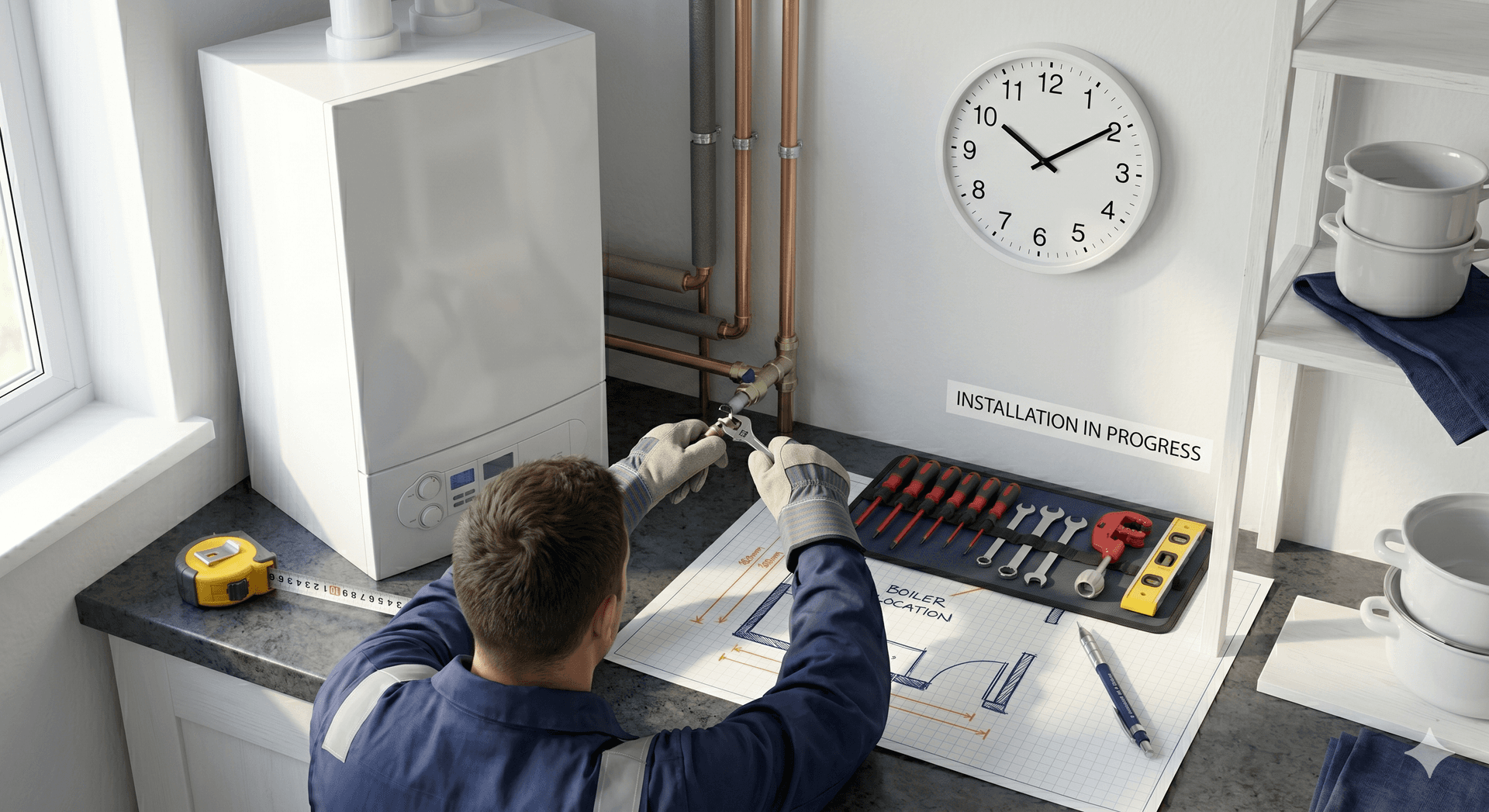 How Long Does It Take to Fit a New Boiler? Milton Keynes Guide How Long Does It Take to Fit a New Boiler? Milton Keynes Guide - expert heating advice from Plumbline MK Milton Keynes