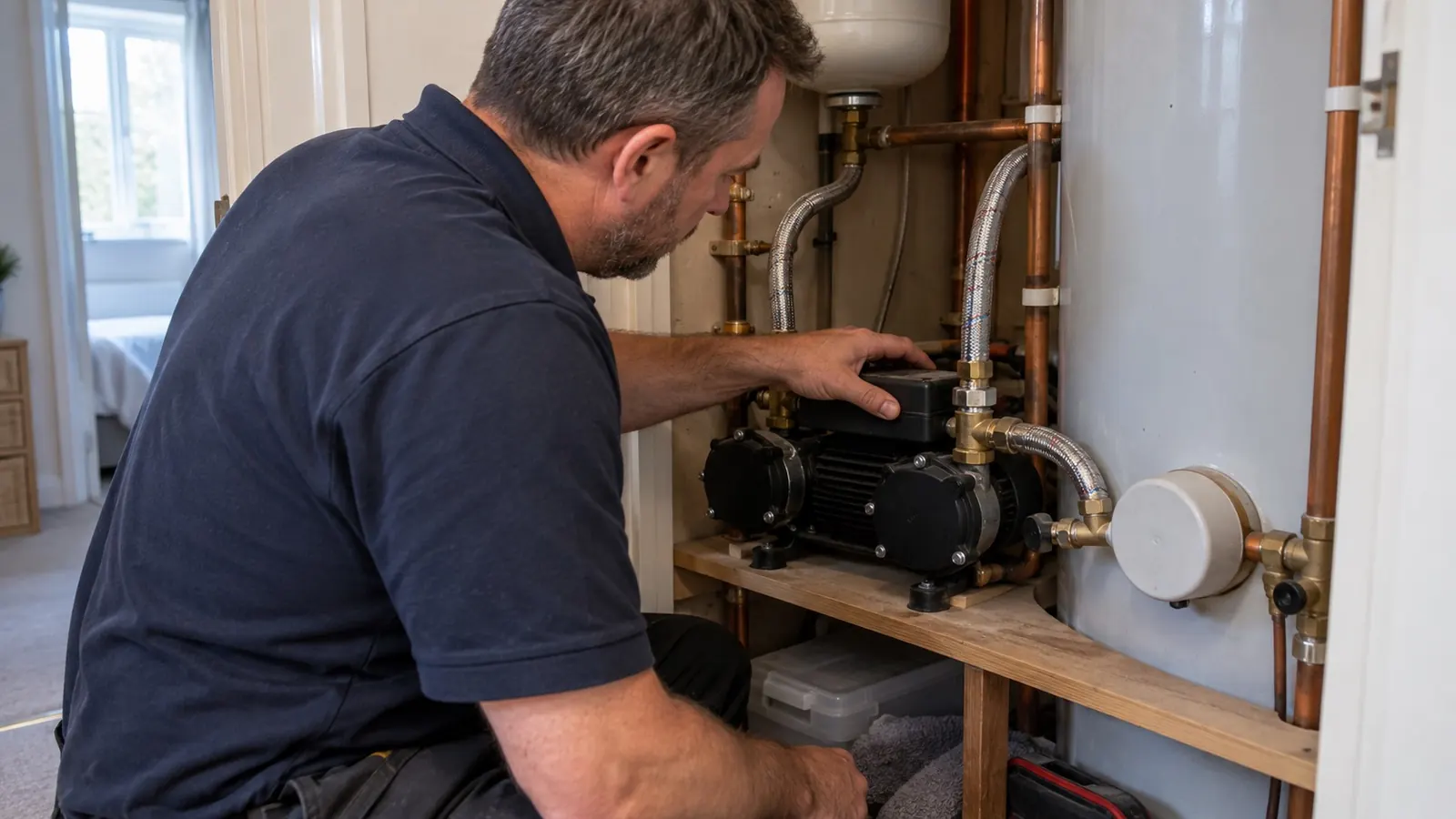 Shower Pump Not Working? Causes & Fixes Shower Pump Not Working? Causes & Fixes - boiler and heating advice from Plumbline MK