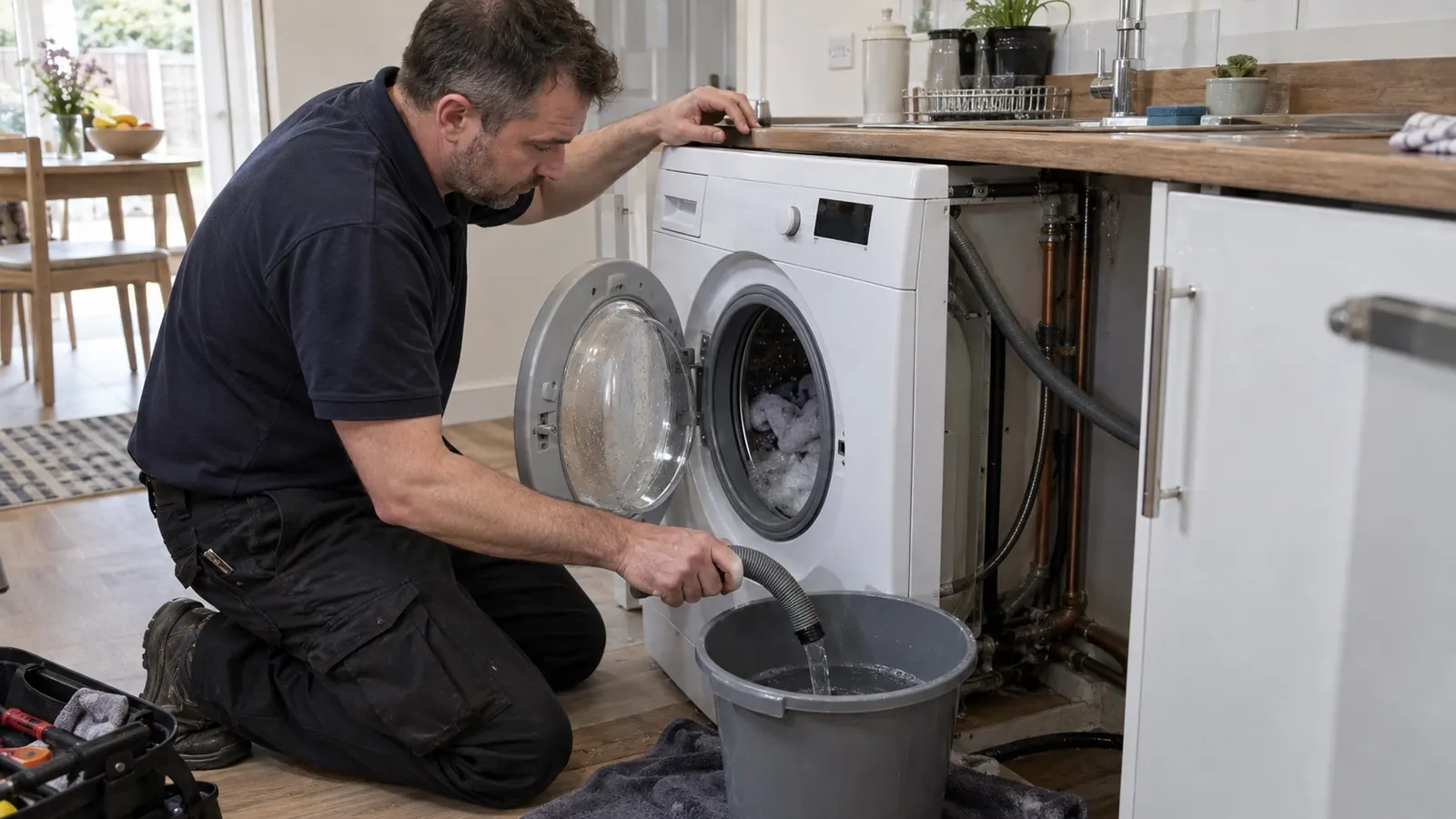 Washing Machine Not Draining? Causes & Fixes Washing Machine Not Draining? Causes & Fixes - boiler and heating advice from Plumbline MK