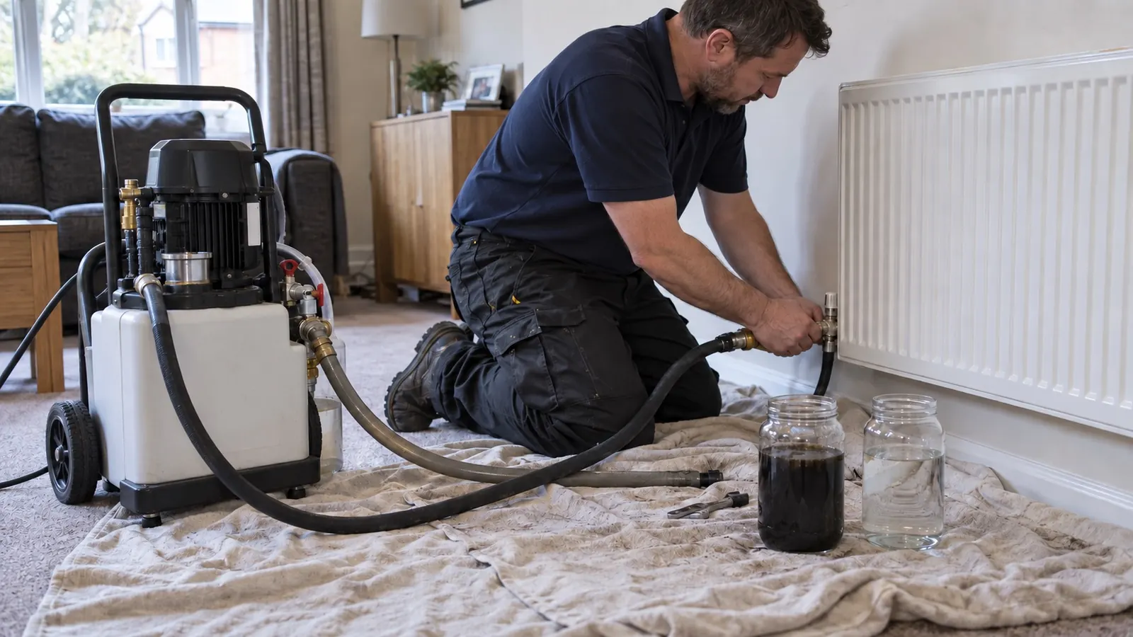 Powerflushing service by Plumbline MK